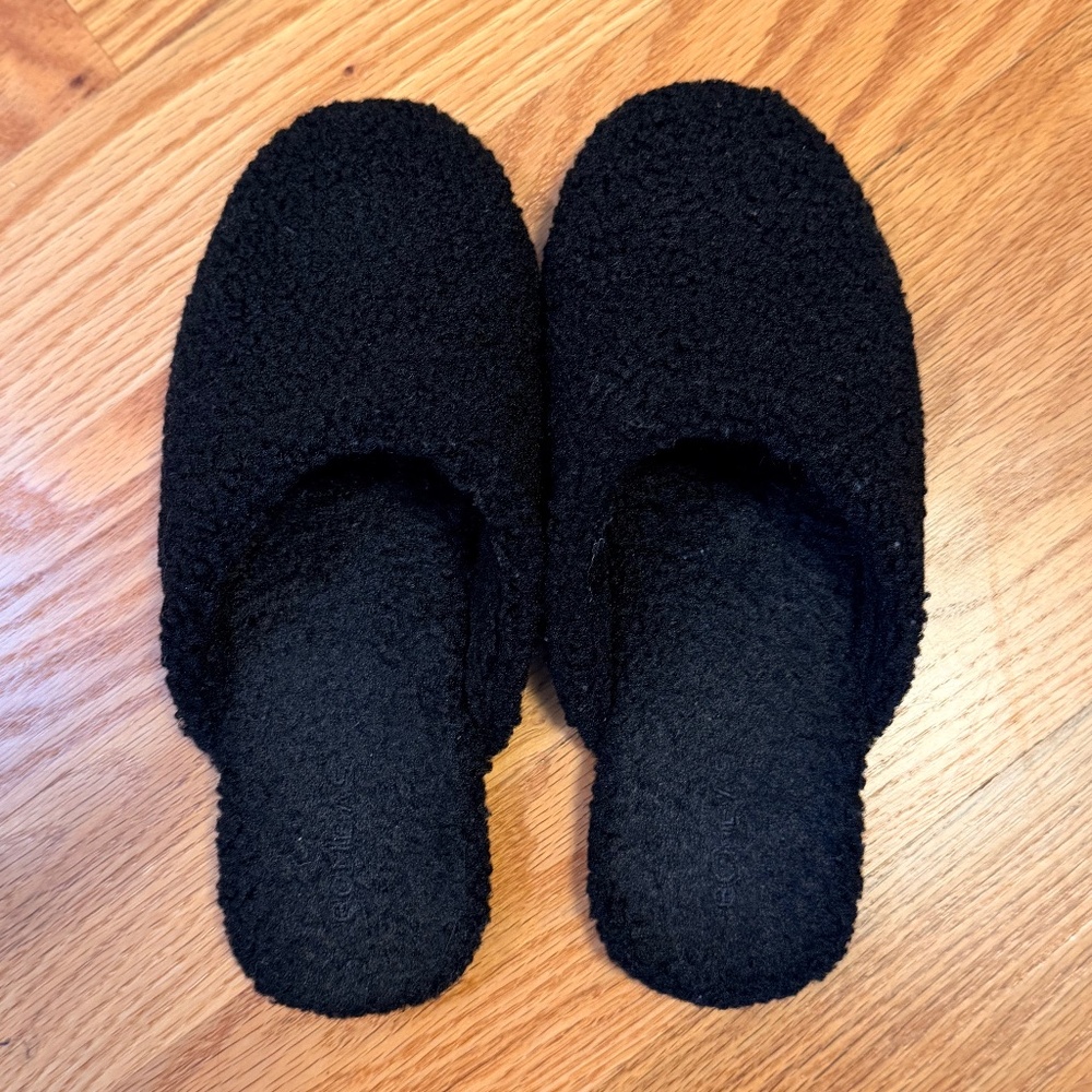 Bombas Sunday Mules Slippers Black Size 7